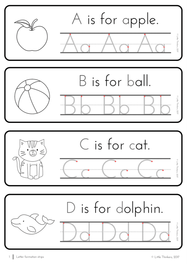 Handwriting Practice Made Easy With These Letter Formation Strips